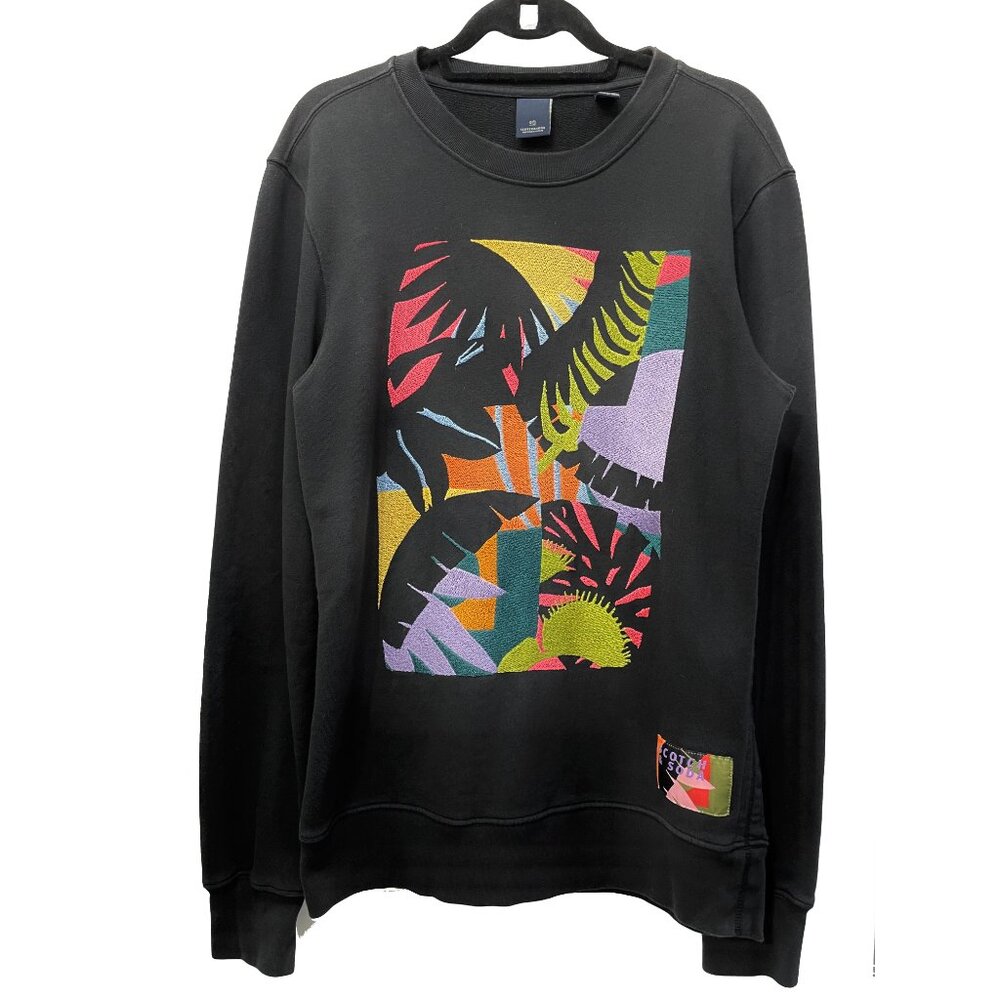 Embroidered Crewneck Sweatshirt, Scotch & Soda, Size M